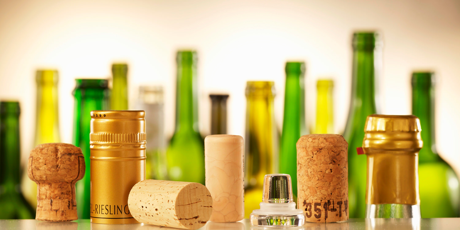 Verschlussvarianten für Weinflaschen